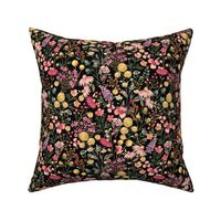 Moody Floral - Whimsical Flower Garden Cottage - Dark floral - Small