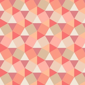 Geometric Peach Plethora