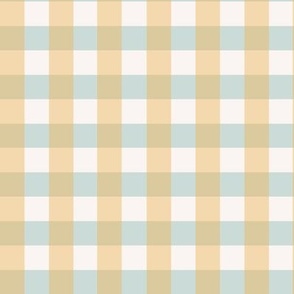 Spring gingham - butter yellow and sage