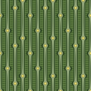 Art Deco Stripes Green