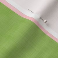 Medium Vertical Stripes in Preppy Pink and Green Textured