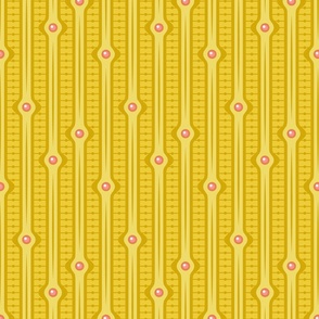Art Deco Stripes Yellow 