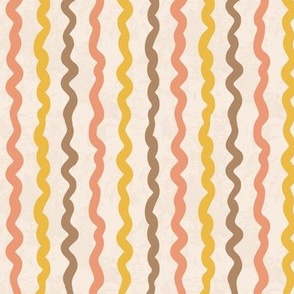 Vintage Daze Golden Tropical Summer Stripes