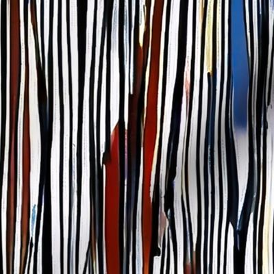 Small vertical stripes blue red white