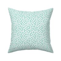 Mint spots - a sweet polka dot on pale green