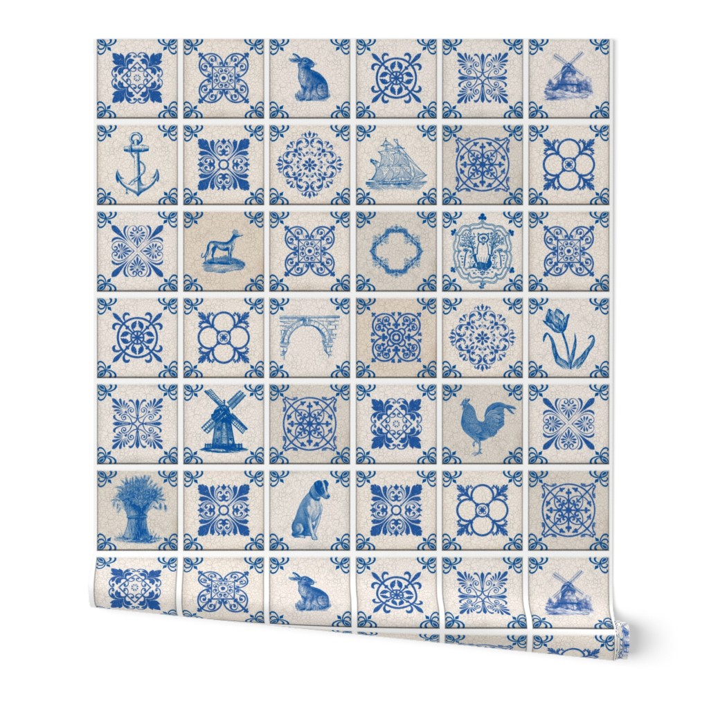 TILE WALL - DELFT TILE COLLECTION (WHITE GROUT)