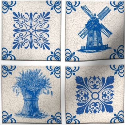 TILE WALL - DELFT TILE COLLECTION (WHITE GROUT)