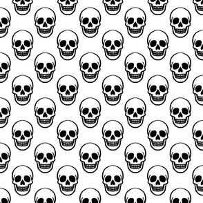 (SMALL) Simple Skull White Background