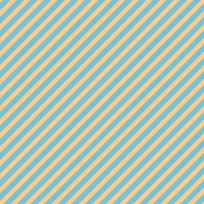 stripe, line, geometric, minimal, blue, orange (small size)