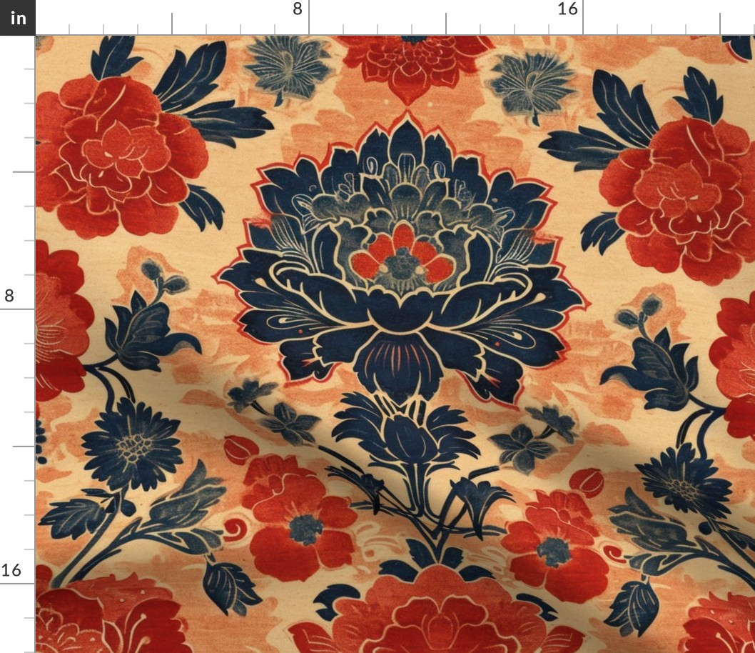 Chinese repetitive floral Imperial 3