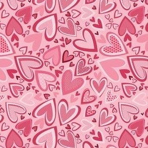 Valentine’s Day hearts pink small