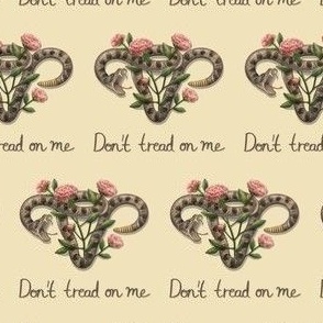 Don't tread on me Uterus, Flowers, and Snake