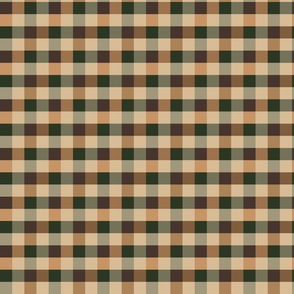 Earthy tones check pattern