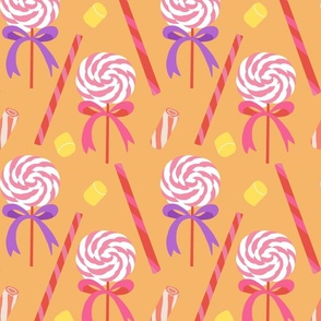 Sweet Moments: Marshmallow and Lollipop Pattern