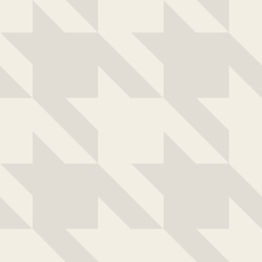 JUMBO houndstooth - aesthetic white_ westhighland white - simple classic geometric