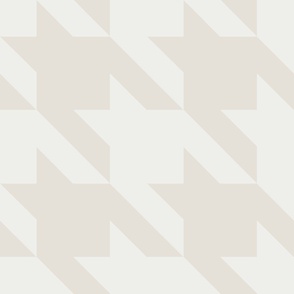 JUMBO houndstooth - extra white_ white heron - simple classic geometric