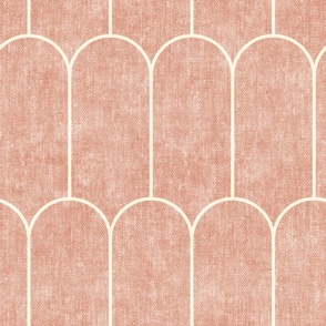 (jumbo scale) arch tile - dusty pink - LAD24