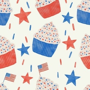Large Fourth of July Star-Sprinkled Sweets