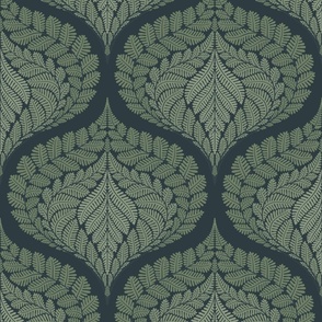 forest fern damask by Pippa Shaw