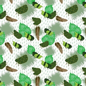 Doodle Bugs seamless pattern