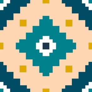Navajo Tribal boho rug pattern
