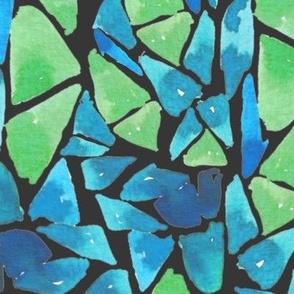 Mosaic  BLUE GREEN