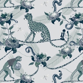 Cheetah forest pale green