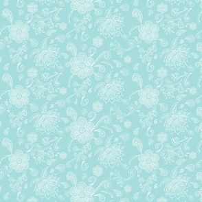 Country Lace on Turquoise
