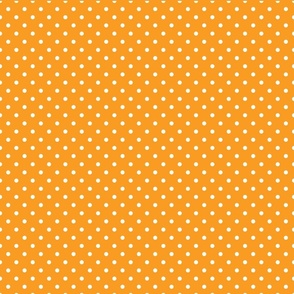 Happy Face Marigold Orange Polkadots