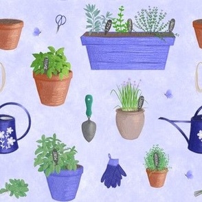 Culinary Herb Garden — Blue