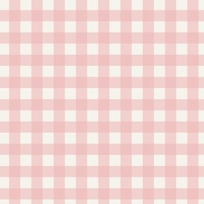 Retro Pink Gingham Plaid Checkerboard