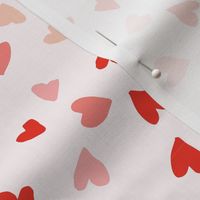 Ditsy Valentines heart confetti pinks and reds
