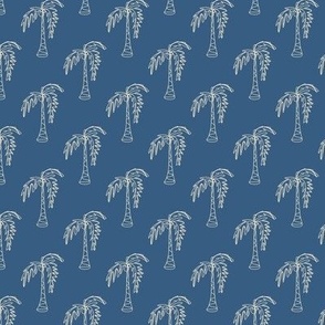 SIMPLE COCONUT PALM TREE : BLUE