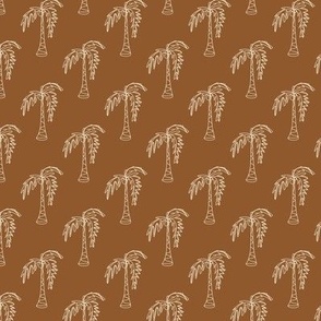 SIMPLE COCONUT PALM TREE : BROWN