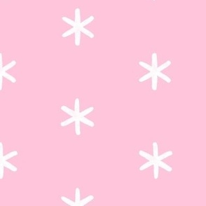 Boho Stars in Pastel Pink and White - Large - Boho Nursery,  Kid's Boho,  Girl's Room