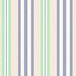 Morning Refresh Periwinkle Grey and Green Stripes