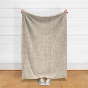 Large // Light beige latte crosshatch burlap woven neutral texture