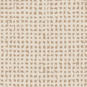 Large // Light beige latte crosshatch burlap woven neutral texture