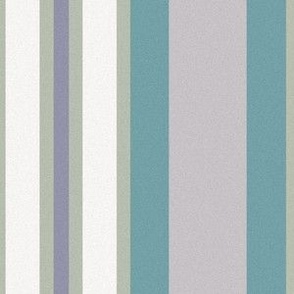 Misty Morning Teal and Olive Stripes