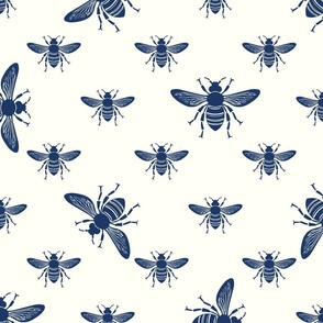(Jumbo) Bees Symphony Royal Blue