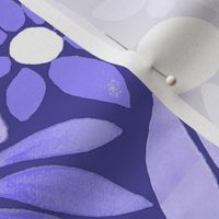 Cheerful Daisy Design - Propper Purple  - Large Scale