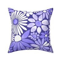 Cheerful Daisy Design - Propper Purple  - Large Scale