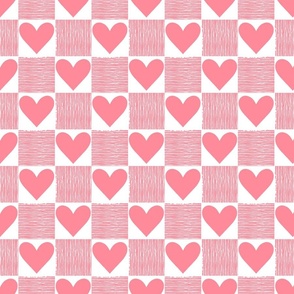 Pink Valentine Checks