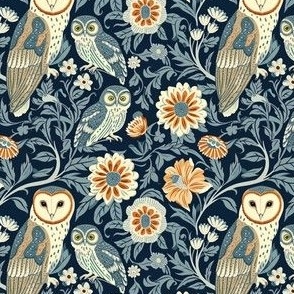 Floral Owls