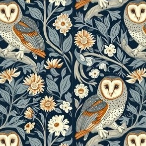 Barn Owl Floral