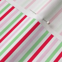 Strawberry Stripes Pink Red Green
