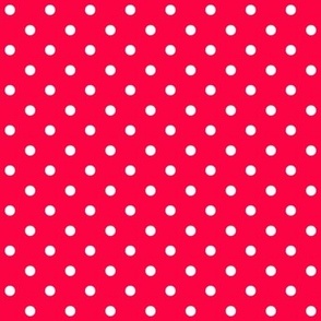 Classic White Dots on Red