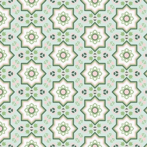 Hexagon Deco Ice Garden TIles