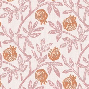 pomegranate pink and orange