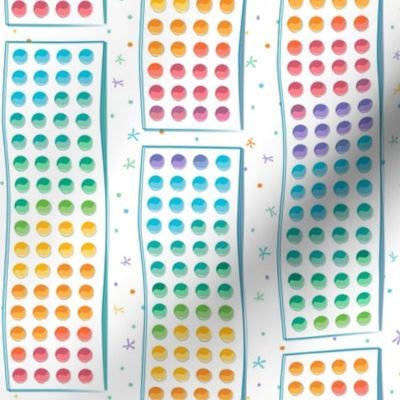 Rainbow Candy Dots on Paper © Jennifer Garrett